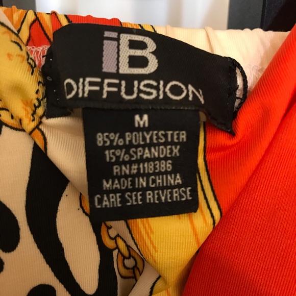 IB Diffusion Orange Multicolored Maxi Dress - Picture 13 of 13